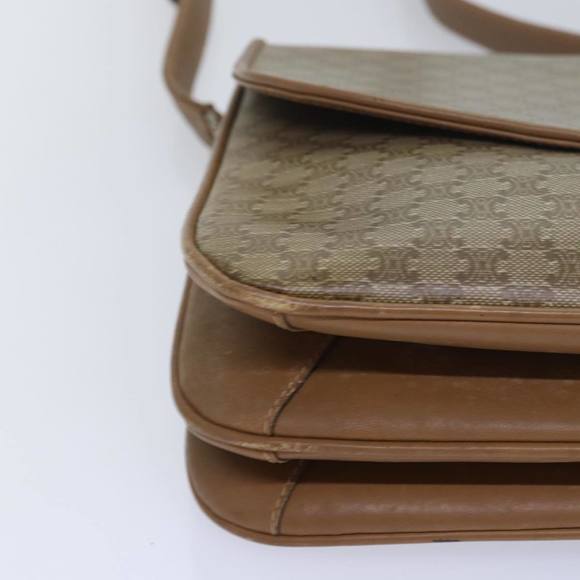 CELINE Macadam Canvas Shoulder Bag Beige Auth 82011 - Picture 10 of 16